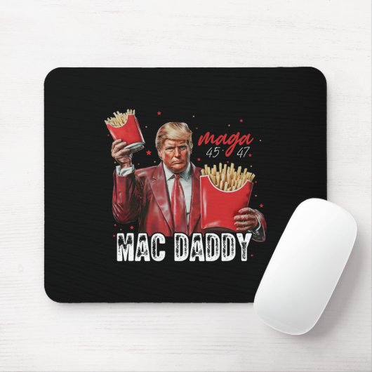 Mac Daddy Trump maakt frietjes Mega Donald Trump 2 Muismat (Met muis)