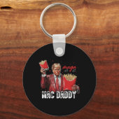 Mac Daddy Trump maakt frietjes Mega Donald Trump 2 Sleutelhanger (Voorkant)