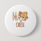 Mac en Cheese Food Lover Ronde Button 7,6 Cm (Voorkant)