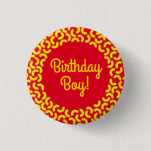 Mac en Cheese Kind 1st Birthday Party Macaroni Ronde Button 3,2 Cm