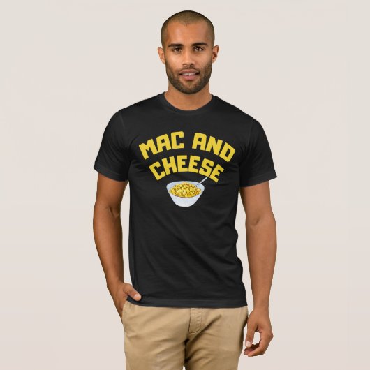 Mac en Cheese | Macaroni & Cheese T-shirt (Voorkant volledig)