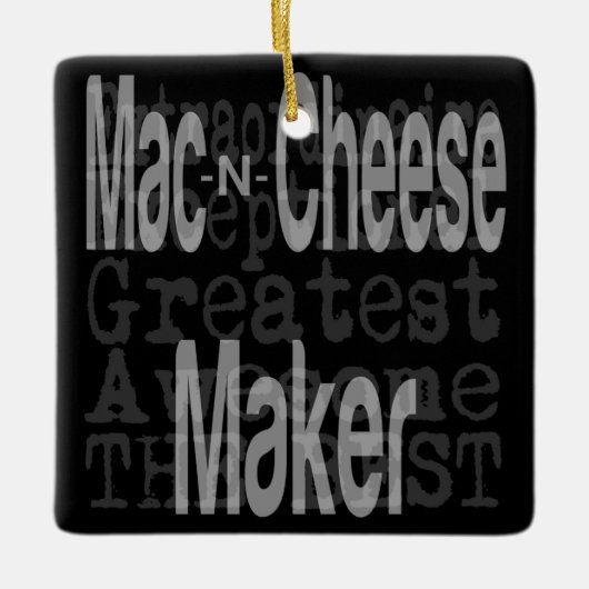 Mac en Cheese Maker Extraordinaire Keramisch Ornament (Voorkant)