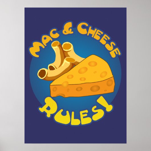 Mac- en Cheese-regels Poster (Voorkant)