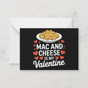 Mac En Kaas Valentijnsdag Mac n Kaas Liefhebber Ca Notitiekaartje