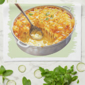 Mac en kaasbakrecept theedoek (Gevouwen)