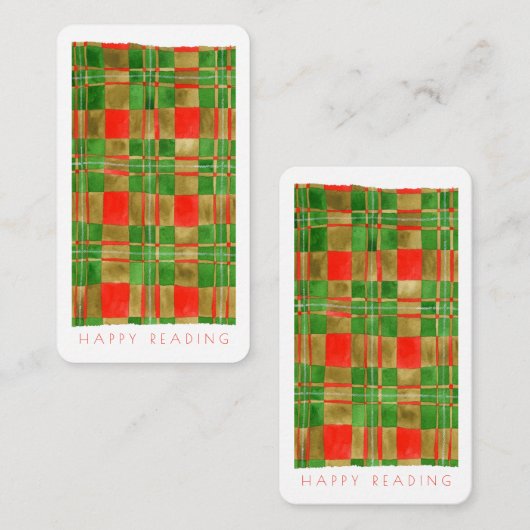 MAC GREGOR Signet TARTAN - Carte 3.5x2 + texte (Devant / Derrière)