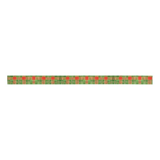 MAC GREGOR TARTAN 1.5"Breed Grosgrain Lint (Voorkant)