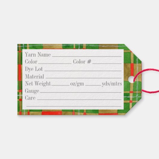 MAC GREGOR TARTAN 3.5 "x2" Labels Cadeaulabel (Voorkant (Horizontaal))