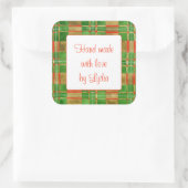 MAC GREGOR TARTAN 3" Vierkante "Handgemaakte" Stic Sticker (Tas)