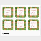 MAC GREGOR TARTAN 3" Vierkante "Handgemaakte" Stic Sticker (Vel)