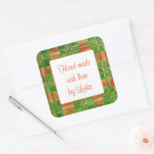 MAC GREGOR TARTAN 3" Vierkante "Handgemaakte" Stic Sticker (Envelop)