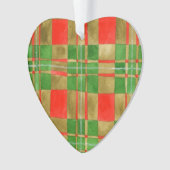 MAC GREGOR TARTAN Acrylique Ornement cardiaque (devant)