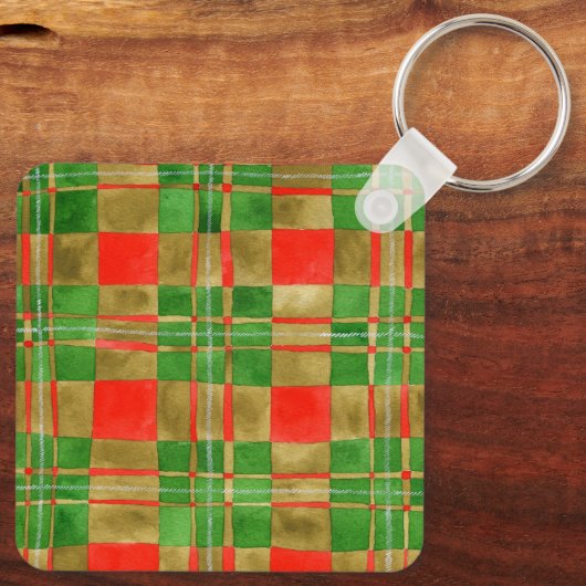 MAC GREGOR TARTAN Aluminium Square Sleutelhanger (Achterkant)