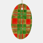 MAC GREGOR TARTAN Ceramic Oval Ornament (Rechts)