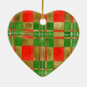 MAC GREGOR TARTAN Céramique Ornement cardiaque (Dos)