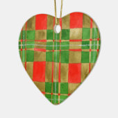 MAC GREGOR TARTAN Céramique Ornement cardiaque (Gauche)