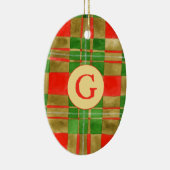 MAC GREGOR TARTAN céramique ornement ovale + initi (Droite)