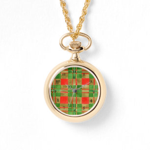 MAC GREGOR TARTAN Gold Collier Watch