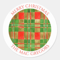 MAC GREGOR TARTAN Grote Ronde Envelop Afdichtingen