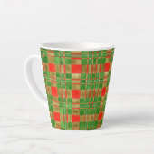 MAC GREGOR TARTAN Latte Mug (Angle gauche)