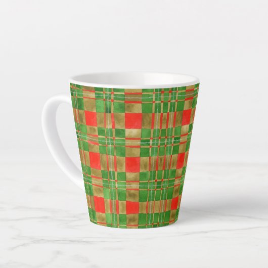 MAC GREGOR TARTAN Latte Mug (Angle gauche)