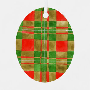 MAC GREGOR TARTAN Metalen Ovale Sierplaat Ornament