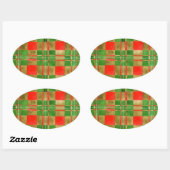 MAC GREGOR TARTAN Oval Stickers (Vel)