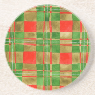 MAC GREGOR TARTAN Rond Zandsteen Onderzetter