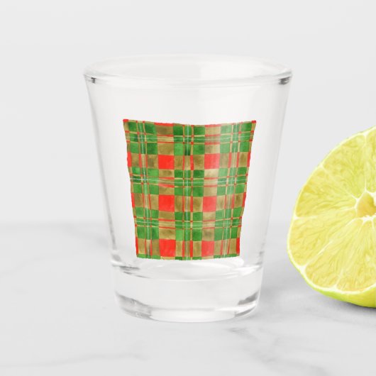 MAC GREGOR TARTAN Shot Glass Glas (Voorkant)