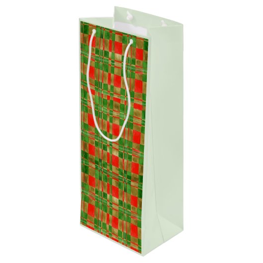 MAC GREGOR TARTAN Wijn geschenkzak Wijn Cadeautas (Achterkant Gekanteld)