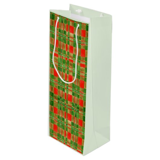 MAC GREGOR TARTAN Wijn geschenkzak Wijn Cadeautas (Voorkant Gekanteld)