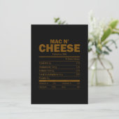 Mac N Cheese Nutrition Feit Family Matching Kaart (Staand voorkant)