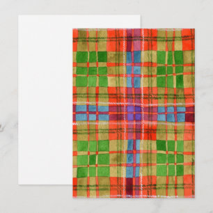 MAC RAE TARTAN 4.5x6.25 Platte kaart / Verticaal