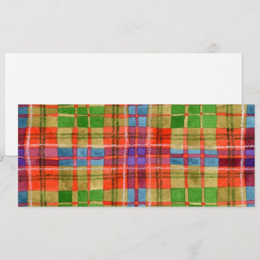 MAC RAE TARTAN 4x9,25 Carte à plat / Horizontal (Devant / Derrière)