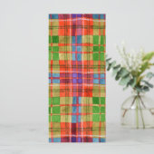 MAC RAE TARTAN 4x9 Carte Plate / Vertical (Debout devant)