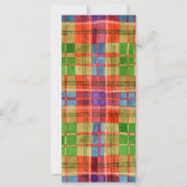 MAC RAE TARTAN 4x9 Carte Plate / Vertical (Devant)