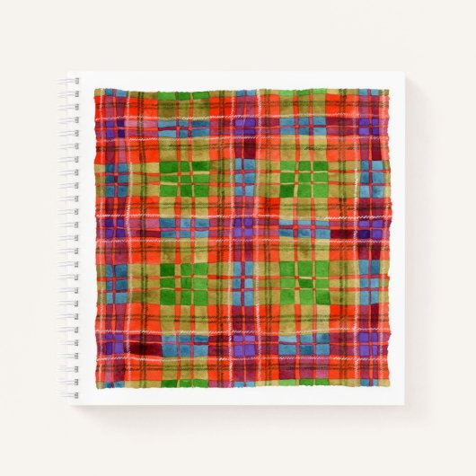 MAC RAE TARTAN 8,5x8,5 Carnet spiral (Devant)