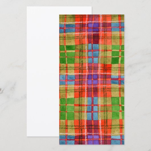 MAC RAE TARTAN 8x4 Carte plate / Verticale (Devant / Derrière)