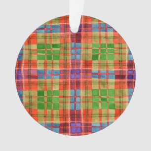 MAC RAE TARTAN Acryl Cirkel Ornament