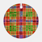 MAC RAE TARTAN Cercle métallique Ornement (Verso)