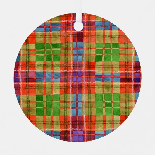 MAC RAE TARTAN Cercle métallique Ornement (Recto)