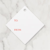 MAC RAE TARTAN Diamond Gift Labels (Achterkant)