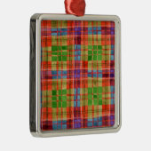 MAC RAE TARTAN Glass Square Ornament (Rechts)