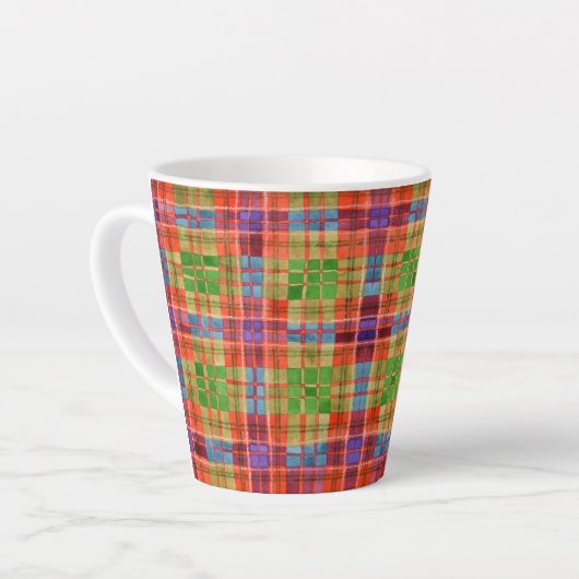 MAC RAE TARTAN Latte Mok (Linkerhoek)