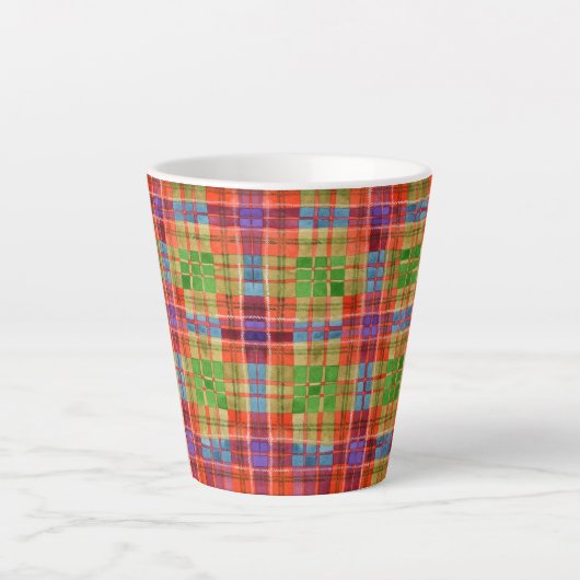 MAC RAE TARTAN Latte Mok (Voorkant)