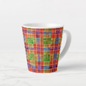 MAC RAE TARTAN Latte Mug (Angle droit)