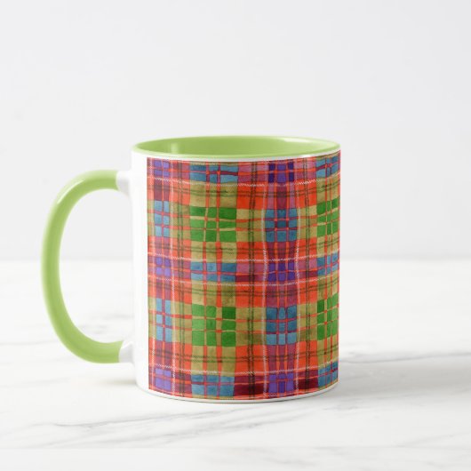 MAC RAE TARTAN Lime Combo Mug (Gauche)