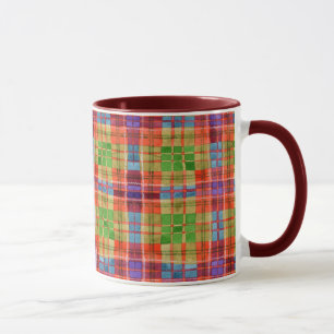 MAC RAE TARTAN Maroon Combo Mug