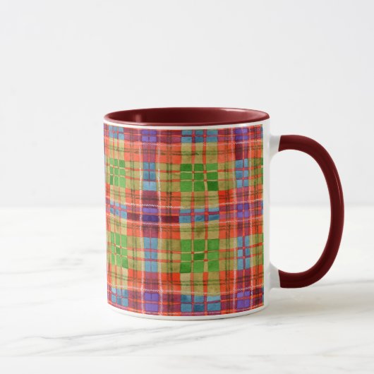 MAC RAE TARTAN Maroon Combo Mug (Droite)