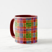 MAC RAE TARTAN Maroon Combo Mug (Devant gauche)